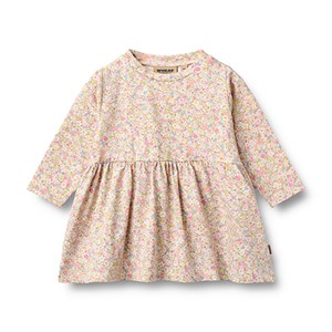 Wheat - Jersey Dress Sessa LS, Blush Flower Meadow